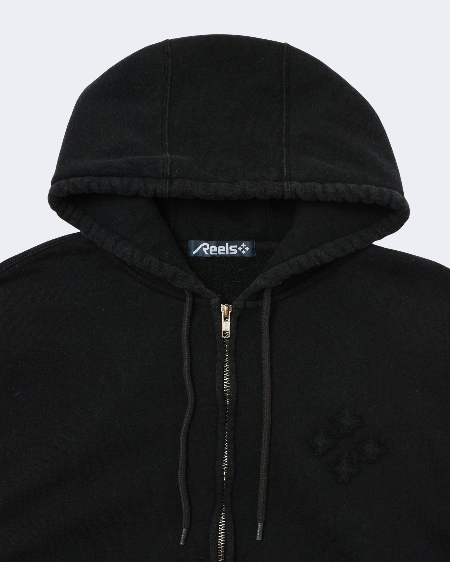 EMBROIDERED PATCH ZIP HOODIE